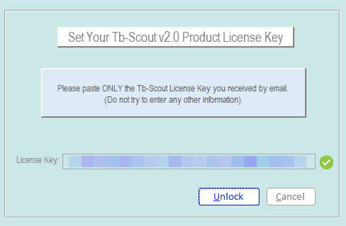 Enter your Product License Key