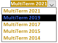 Select MultiTerm version
