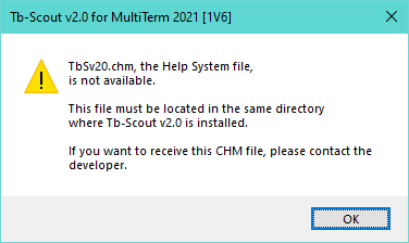 Tb-Scout v2.5 Help System
